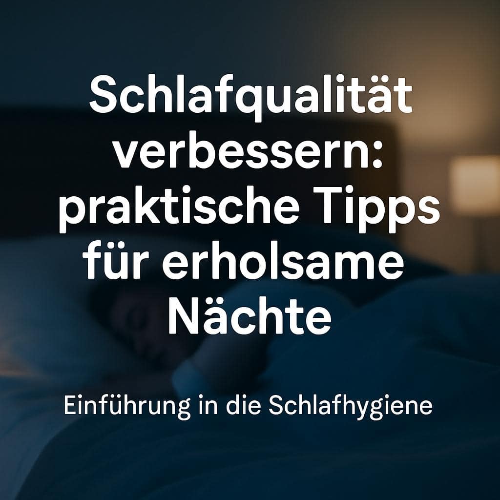 Schlafqualität verbessern