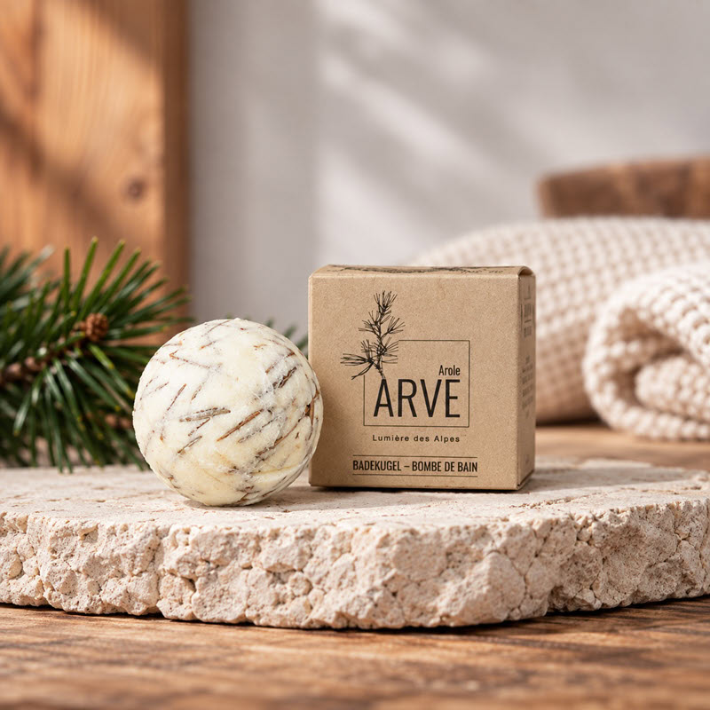 Arve Badekugel auf Arve.ch | Arve.ch