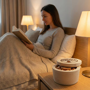 Dufttopf 1 | Arve.ch Dufttopf aus echtem Arvenholz