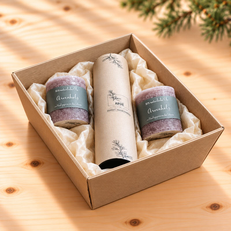 Geschenkset Licht & Duft | Arve.ch