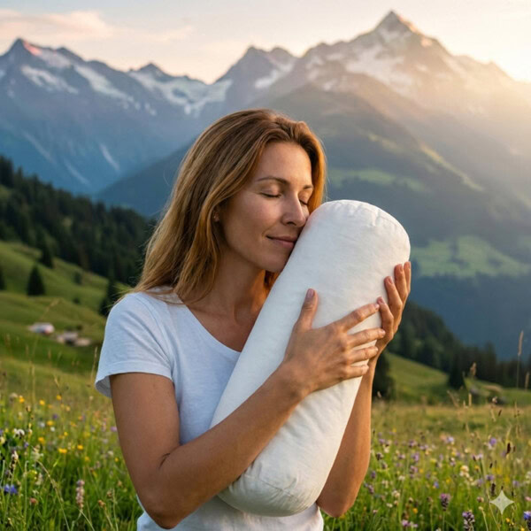 Kissen Formen: klassische Nackenrolle | Arve.ch Kissen Formen: klassische Nackenrolle