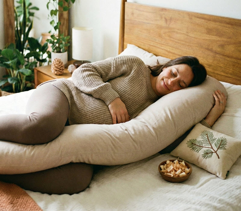 Perfekte Seitenschläferkissen mit Arve