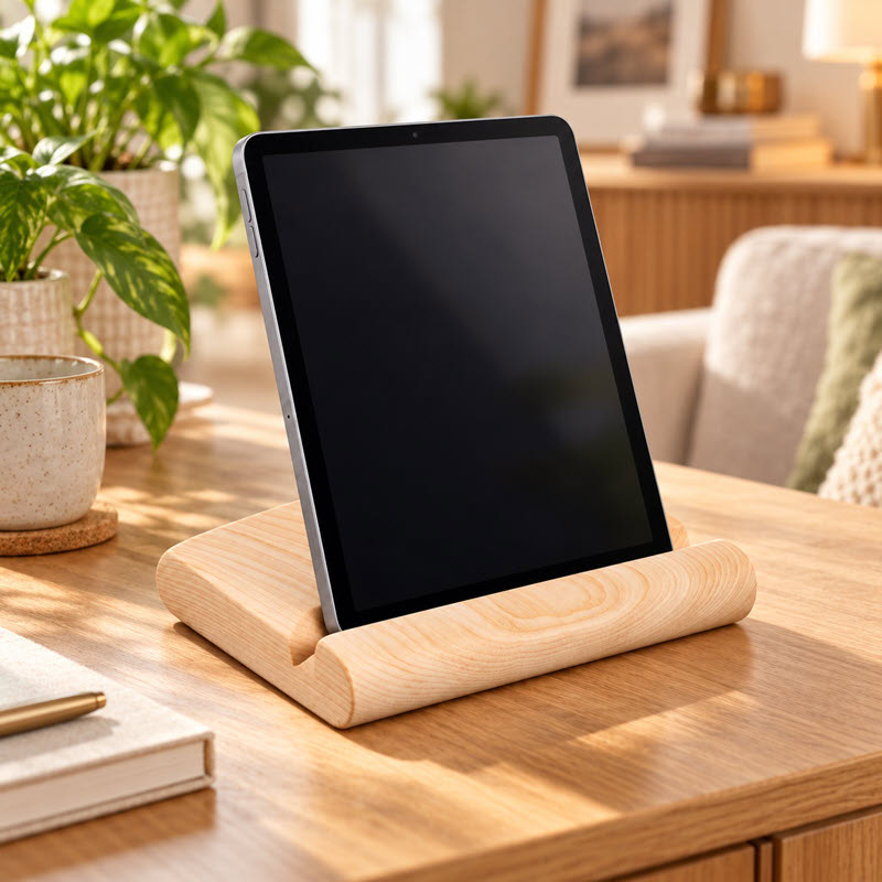 Tabletständer aus echtem Arvenholz | Arve.ch